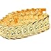 happy2girls Wrist Chain 24k Gold Plated Noble Men's Women's Bracelets New Design Bangle Free, Gold