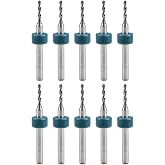 uxcell PCB Drill Bits 1.5mm Tungsten Carbide Rotary Tool Jewelry CNC Engraving Print Circuit Board Micro Drill Bits 1/8 Inch Shank 10 Pcs