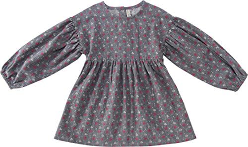 ARRIBADA Loose Fit ▒Elastic Cuff▒ Long Sleeve Button Back Top with Floral Painte Size15