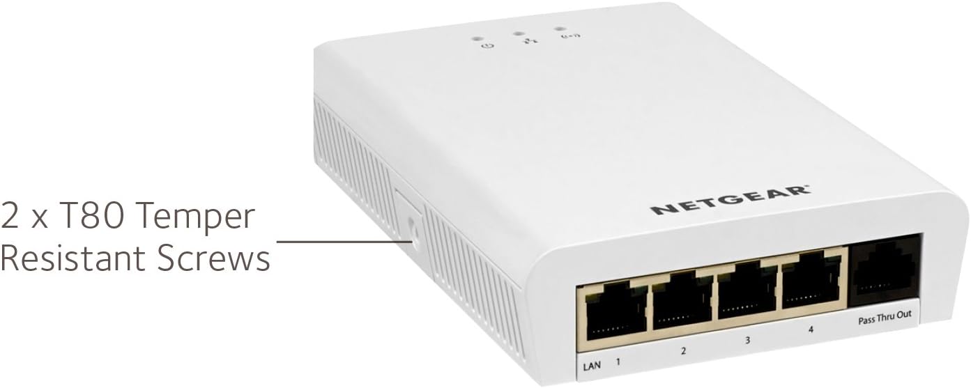 NETGEAR WN370-10000 ProSAFE S Wall Mount Access Point (Wifi Booster), White - Image 5
