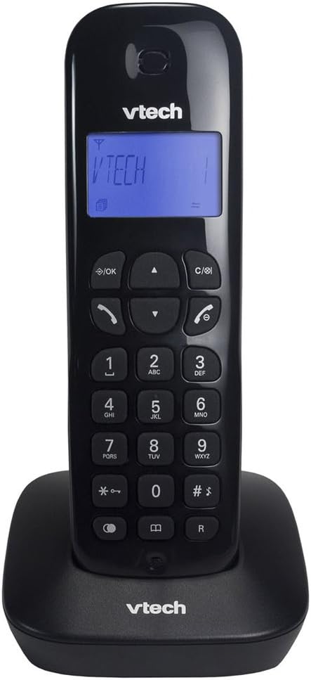 Telefone sem Fio Vt680 Dect 6. 0 Digital com Identificador de Chamadas, Vtech, 3302459, Preto