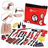 NextX Toolbox Fix It Learning Kids Tool Kit 69pcs STEM Young Builder Pretend Play Construction Toddler Building Toys