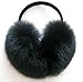 AKOAK Imitation Rabbit Fur Earmuffs Fashion Warm Woman Warm Ear Cover,Black