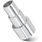 BLSGBUIDING Reducing Bushing Arbor Adapters for Bench Grinding Wheel, Aluminum Reducer 1" Thick with ID 1/2" OD 5/8" | ID 5/8" OD 3/4" | ID 3/4" OD 1"- 3-Piece Arbor Sleeve Kit