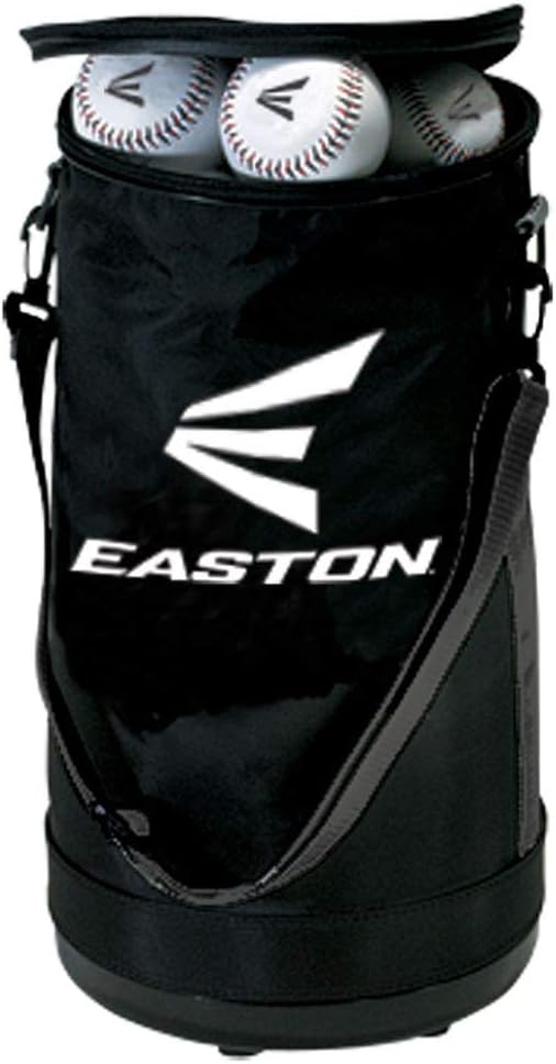 Ball Bag, Black, Plastic Bottom Protects From Dirt and Water, Reinforced Sides, Adjustable Carry Strap, Baseballs Softballs Not Include