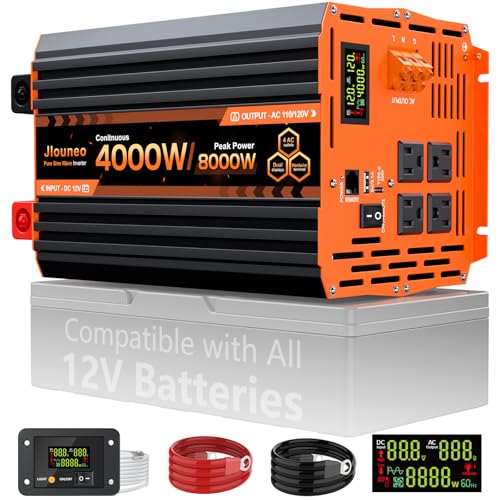 Jlouneo 4000W Pure Sine Wave Inverter