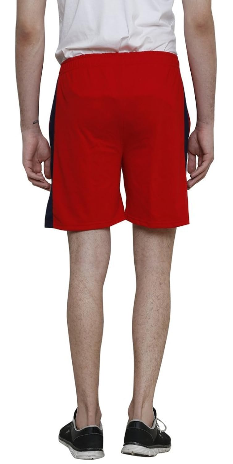 syda mens red cotton shorts