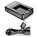 Neewer NW-BCG10 USB Charger for Panasonic DMW-BCG10, DMW-BCG10E, DMW-BCG10PP Battery and Panasonic Lumix DMC-ZS7, DMC-ZS6, DMC-ZS10, DMC-ZS5, DMC-ZS3, DMC-ZS8, DMC-ZS1, DMC-ZR3, DMC-ZR1