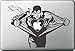 Vati Leaves Removable Creative Cartoon Cool Superman Decal Sticker Skin Art Black for Apple Macbook Pro Air Mac 13