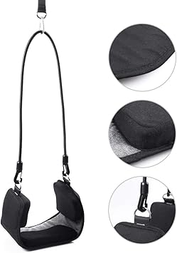 Amazon Co Jp ネックハンモックリラクサー 通気性ヘッドトラクションサポート ポータブルネックリラックスマッサージ装置 オフィスワーカーに最適 学生 教師 運転手 Black スポーツ アウトドア