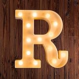 LED Marquee Number Lights Sign Light Up Marquee Letter Lights Sign for Night Light Wedding Birthday Party Battery Powered Christmas Lamp Home Bar Decoration R