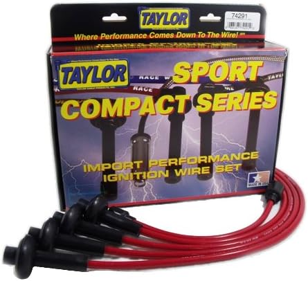 Taylor Cable 74291 Red Spiro-Pro 8mm Universal Ignition Wire Set