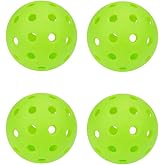 Bucket Toss Golf Balls, Yard Toss Games Balls, Bucket Game Golf Ball, Outdoor and Indoor Pickleball Ball, 4-Pack with Mesh Bag (Green, 40-Holes)