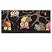 Kamor 13 13.3 inch Apple MacBook Air MacBook Pro Canvas Fabric Laptop Sleeve with Macbook Charger Case Bohemian Style Animal World (Owl Black) Protective Carrying Sleeve Bag Case Cover Shell
