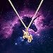 14k Gold-Plated Unicorn Necklace For Girls Women Kids Little Girl | Gold Necklace for Women | Unicorn Jewelry Presents Elegant For Any Unicorn Lover With Red Velvet Box