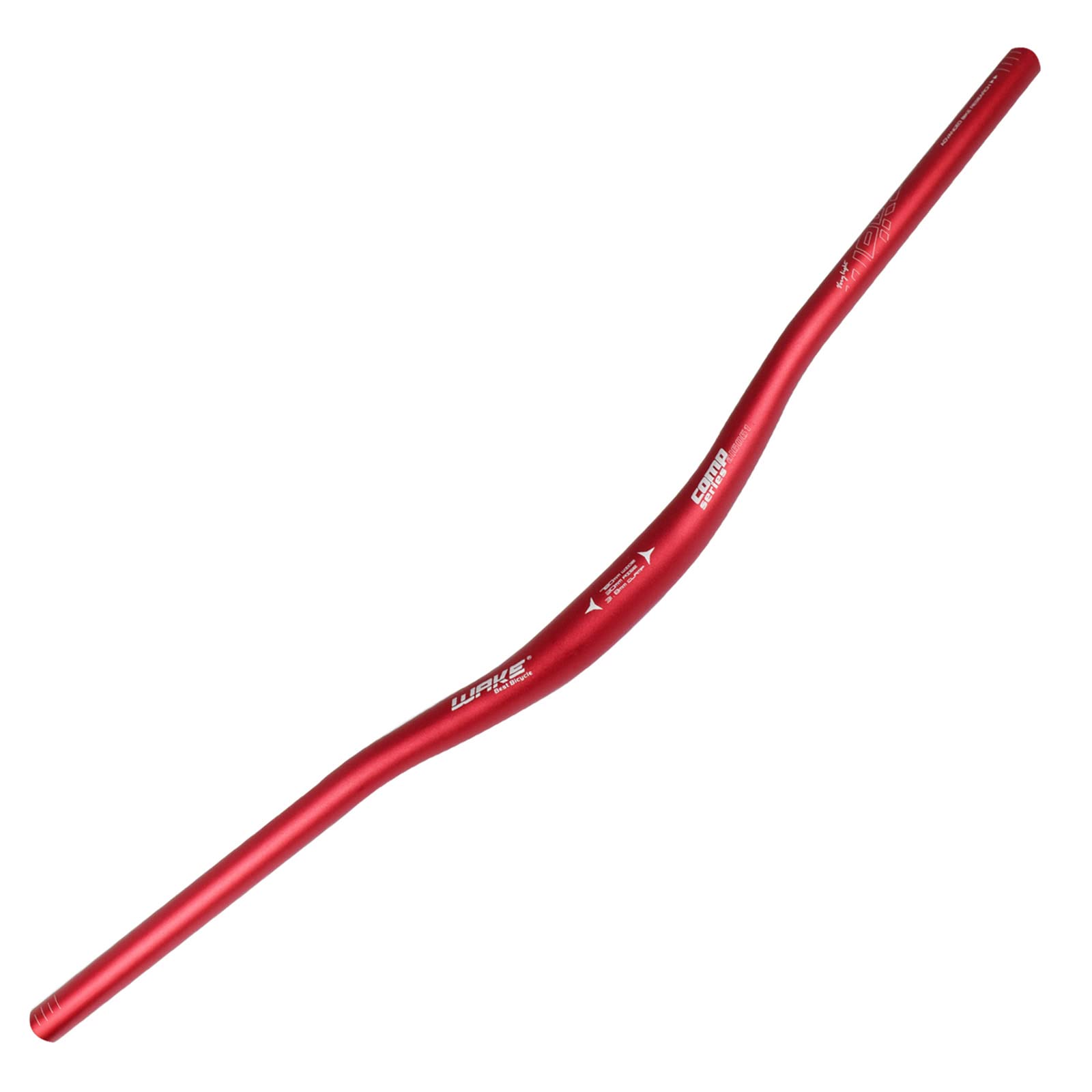 WAKE 31.8mm Bike Handlebar Aluminum Alloy MTB Handlebar Rise 30mm Bicycle Handlebar Wide Extra Long Mountain Bike Handlebars for Downhill Cycling Road Mountain Bike -780MM (Red)