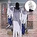 UFUNGA 6 Foot Life-Size Hanging Climbing Dead Zombie Monster Prop Halloween Decoration for Outdoor/Garden/Wall/House/Office