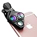 Phone Camera Lens, Stoon 3 in 1 160° Fisheye Lens & 20X Macro Lens & 0.65X Super Wide Angle Lens, Clip-on Cell Phone Lens Kit for iPhone 7/6/ 6s Plus/ 5S/ 4/ 4S, Huawei, Sony, HTC, iPad