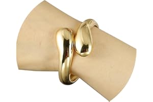 Joya Love Chunky Gold Cuff Bangle Bracelets For Women Statement Minimalist Thick Gold Hinge Wrist Cuff Bracelets For Women Trendy Jewelry