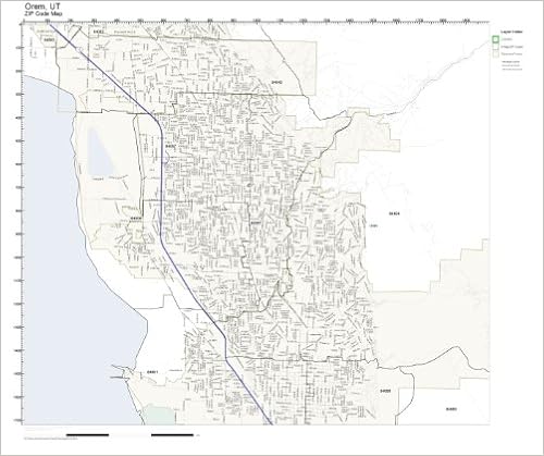 Orem Zip Code Map Zip Code Wall Map Of Orem, Ut Zip Code Map Laminated: Amazon.com: Office  Products