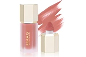 KIMUSE Liquid Blush, Soft Cream Blush Face Blush, Liquid Blush for Cheeks, Long-Wearing Pigmented Blush, Waterproof, Smudge Proof, Dewy Finish