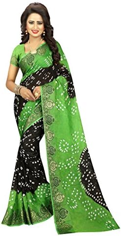 Concepta Women's Viscose Saree With Unstitched Blouse Piece