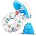 Dual Person Mommy and Baby Inflatable Baby Pool Float Swimming Ring with Canopy and Storage bag
