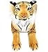JESONN Realistic Stuffed Animals Grovel Tiger Plush Toys Pillows,23.6