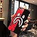 Kplvet iPhone 8 Plus 7 Plus Case,Ultra Soft Embossed Craft Non Faded Durable Slim Thin 5.5 Inches 8p 7p Case,Street Fashion iPhone-Case Designer Basic Phone Cover (Red Black Shark)