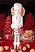 Clever Creations White Fur Coat Female Shopper 16 Inch Traditional Wooden Nutcracker, Festive Christmas Décor for Shelves and Tables