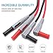 12 in 1 Multimeter Test Lead Kit, LIUMY 20A 1000V Electronic Universal Multimeter Test Probe with Alligator Clips, Clamp Meter Leads/Replaceable Automotive Multimeter Leads