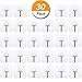 Hestya 30 Pack Adhesive Hooks Wall Hooks Strong Adhesive Hooks 30 lbs/ 15 kg Seamless Transparent Hooks, Kitchen Towel Bath Hooks