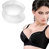 JINL The Killer Cleavage Creator - Boost UP to 2.5 Cups Sizes in an Instant. Silicone Breast Enhancers (Chicken Fillets) - Suitable for A, B and C Cups 160g Pair(White)
