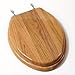 Comfort Seats C2B1E17CH Toilet Seat C1B1E17CH, Elongated, Oak