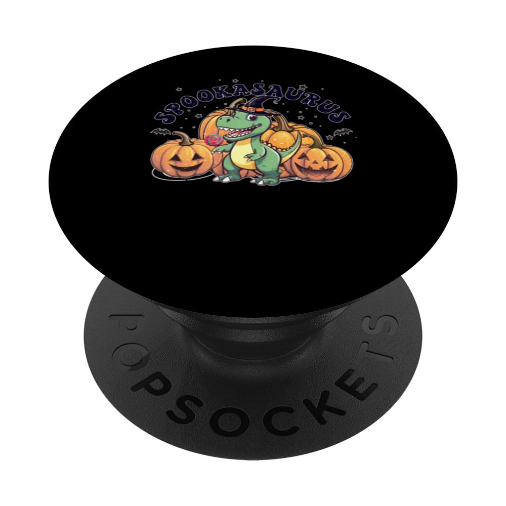 Spookasaurus Spooky Halloween Creepy Ghostly Design PopSockets Swappable PopGrip