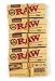 5 x RAW Classic Single Wide 68mm CONNOISSEUR Natural Rolling papers