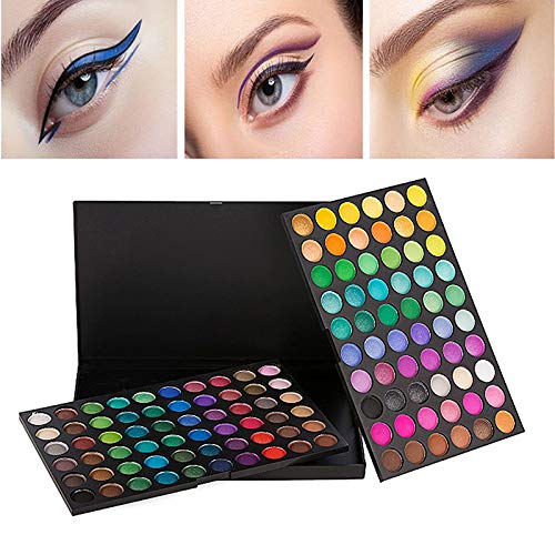 BONNIESTORE 120 Colors Eyeshadow, Eye Shadow Palette Colors Makeup Kit Eye Color Palette Christmas Gift Makeup Palette Matte and Shimmer Highly Pigmented Professional Cosmetic (#1) - Thumbnail 6