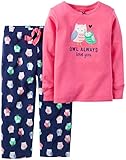 Carter's Little Girls' 2 Piece Slogan PJ Set (Toddler)
