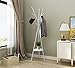 MULSH Standing Coat Rack Hat Hanger Coat Rack Hooks Coat Rack Hall Tree Entryway Standing Hat Jacket Coat Hanger Rack in White,17.72