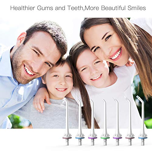 7 Pack-Replacement Tips for Abox Water Flosser, Classic Jet Tip, Orthodontic Tip, Periodontal Tip, Dental Plaque Tip, for Model FC159 Only