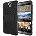 [SCIMIN]HTC One E9 Plus Case, E9+ Cover, Heavy Duty Dual Layer Shockproof / Impact Resistance Hybrid Rugged Cover Case with Built-in Kickstand for HTC One E9 Plus (Black)