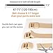 Drizzte 59'' Big-Tall Military Duty Web Nylon Belt POM Buckle Khaki