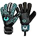 Renegade GK Triton Goalie Gloves (Sizes 5-11, 3 Cuts, Lvl 2), Pro-Tek Fingersaves - Great Hard Ground Goalkeeper Glove - Extra Durable German Super Grip Palms - 30 Day Guarantee