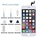 Screen Replacement for iPhone 6S White P-zone LCD Display 3D Touch Screen Digitizer with Repair Tools & Screen Protector
