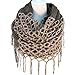 Novawo Fashion Women Winter Warm Knit Infinity Scarf With Tassels Two Styles Infinity and Straight