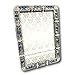Belle Maison Jeweled and Colored Stones Picture Frame Photo Frame Metal Pewter Tone 4 by 6