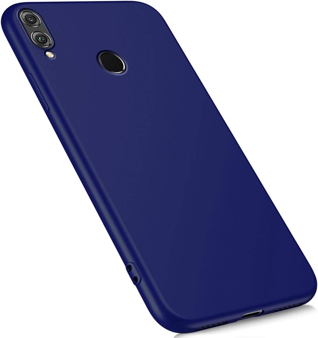 MoreChioce Compatible with Huawei Honor 8X Max Case,Silicone Gel Case for Huawei Honor 8X Max,Slim Candy Colors Flexible Gel TPU Silicone Back Cover Anti-Scratch Soft Bumper Protection Case, Deep Blue
