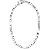 Lushboom Necklaces for Women 14K Gold Plated Trendy Chunky Chain Choker Jewelry