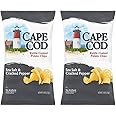 Cape Cod Potato Chips Sea Salt and Cracked Pepper Kettle Chips, 7.5 Oz (Pack of 2)