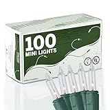 Clear Miniature Christmas Lights Set of 100 - Mini String Lighting